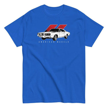 69 Charger RT Muscle Car T-Shirt in royal